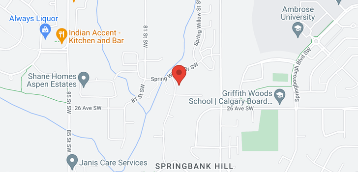 map of 11 Spring willow  Way SW